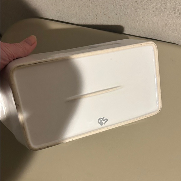 White Rectangular Ceramic Baking Dish - Picture 4 of 4